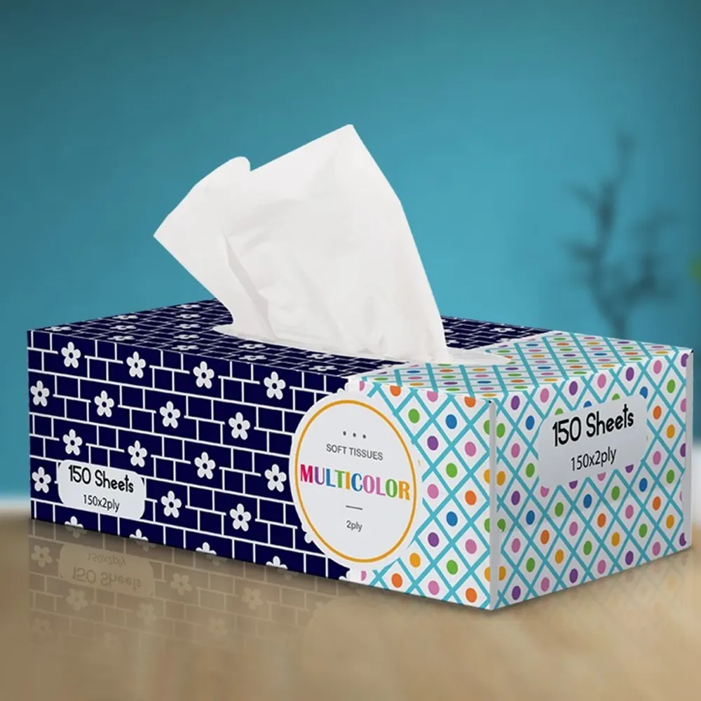 Tissue Box Packing Custom Printed Tissue Packaging Boxes Wholesale