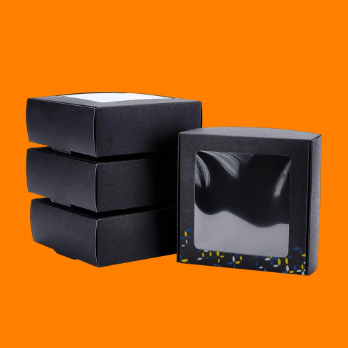 Black Kraft Packaging Boxes