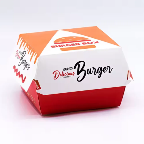 Printed Square Burger Boxes