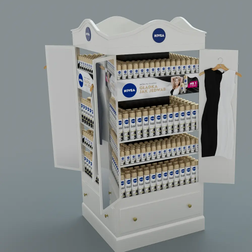 Printed POS Cosmetics Display Racks