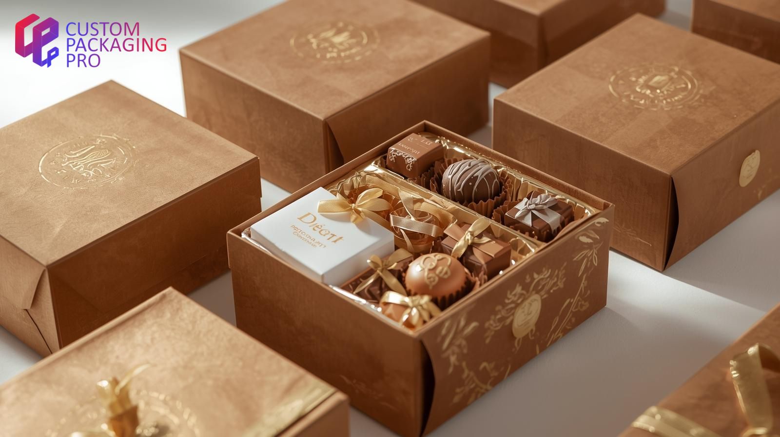 Custom printed kraft paper boxes with logo