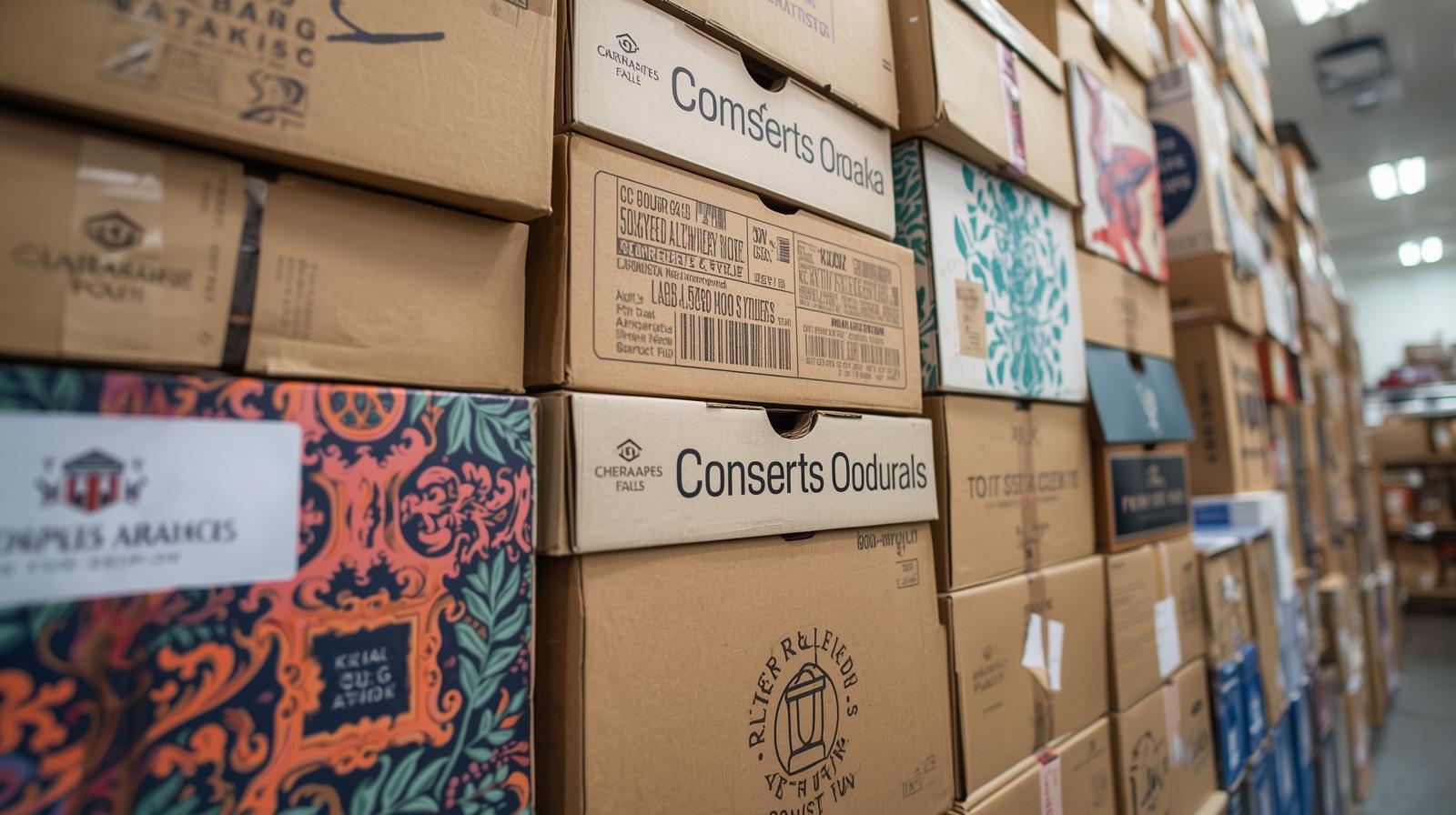 Custom printed cardboard packaging